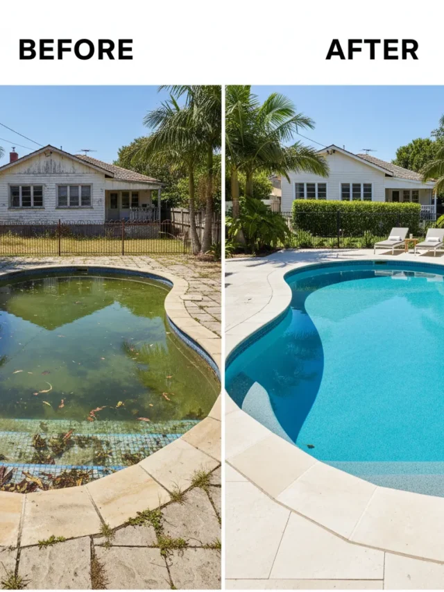 cropped Stunning before and after transformation of a renovated Sydney pool