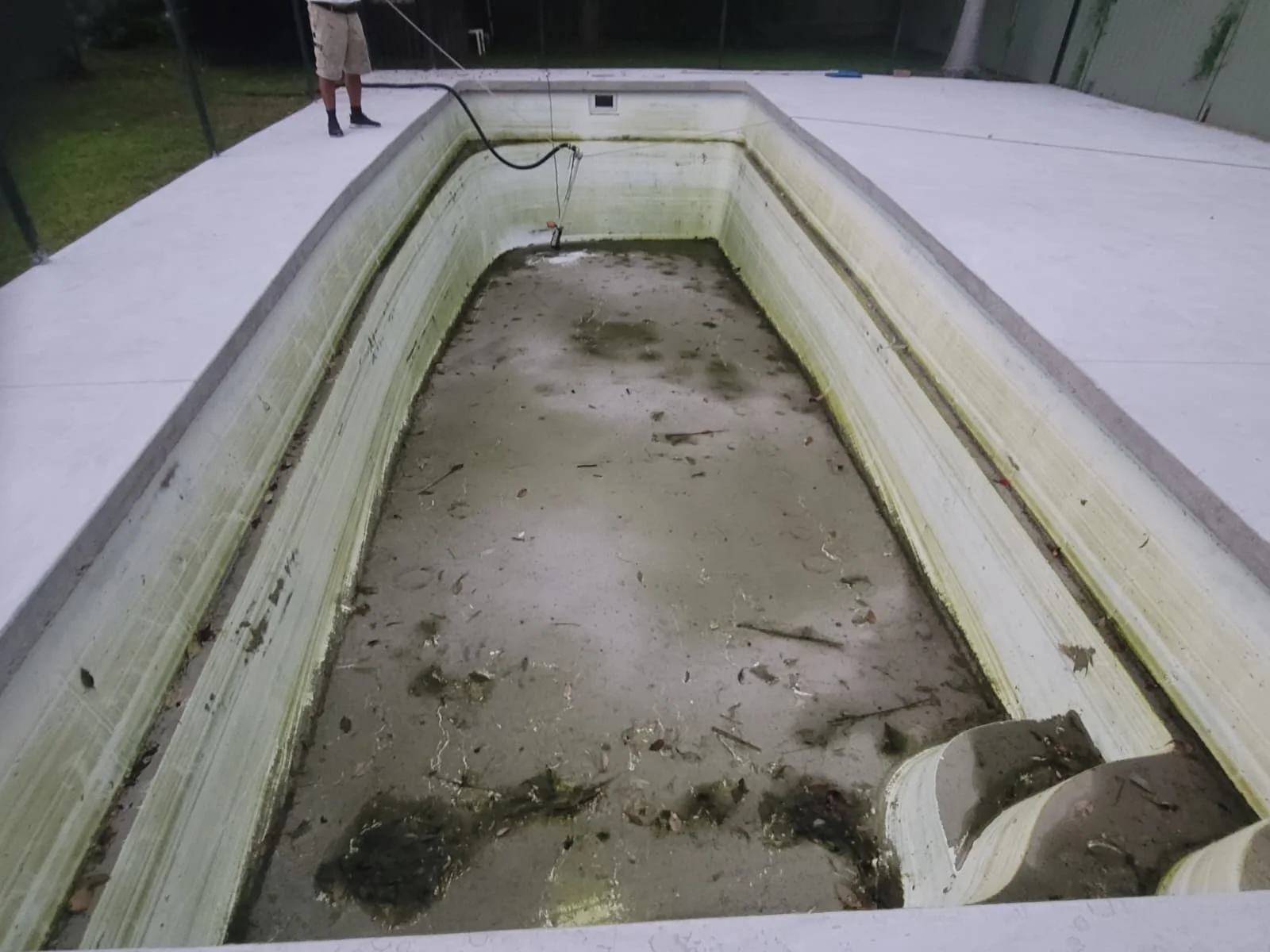 Pool Renovation Gallery Sydney 43 Fiberglass pool before and after images Before 1