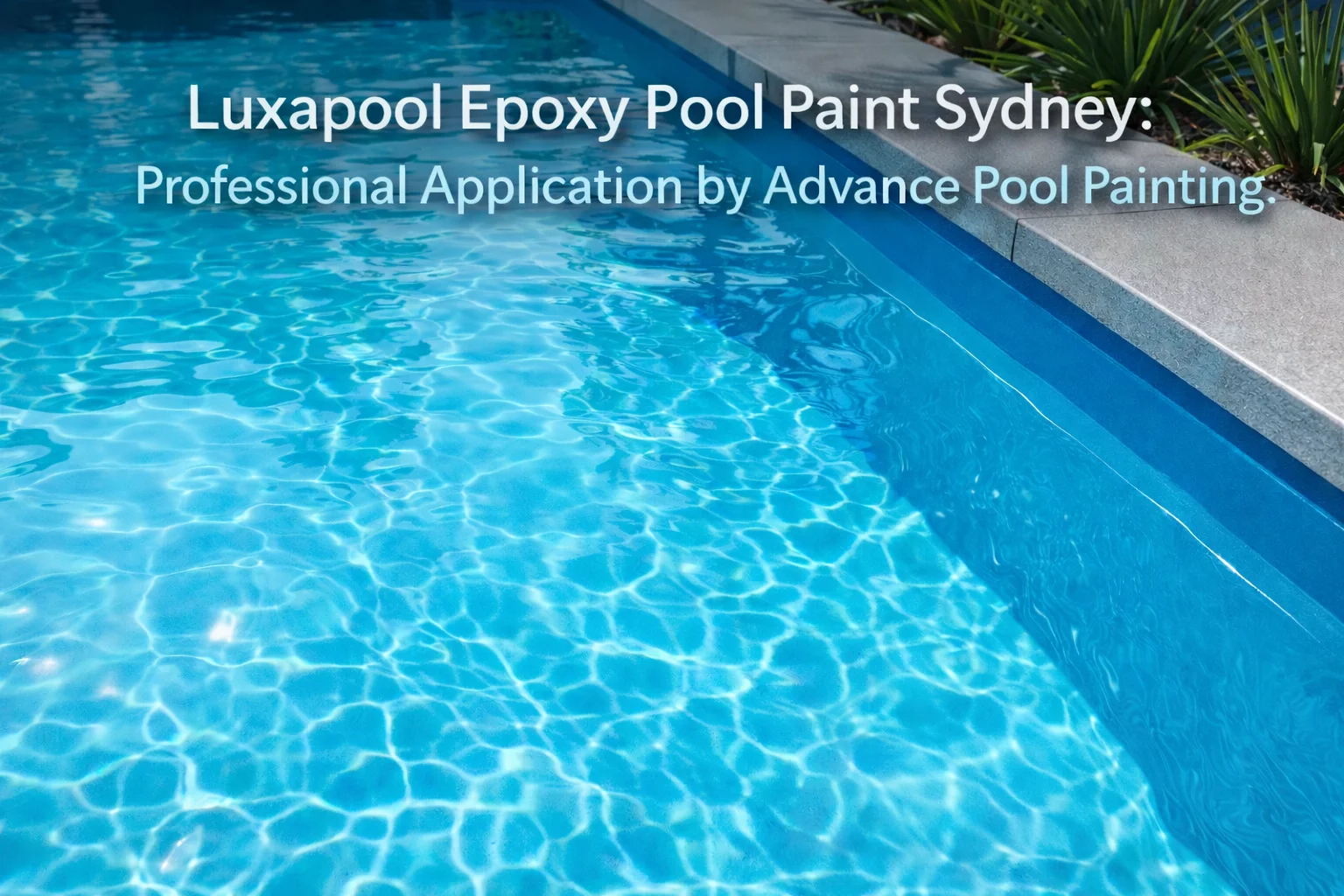 Luxapool Epoxy Pool Paint Sydney: Professional Application by Advance Pool Painting