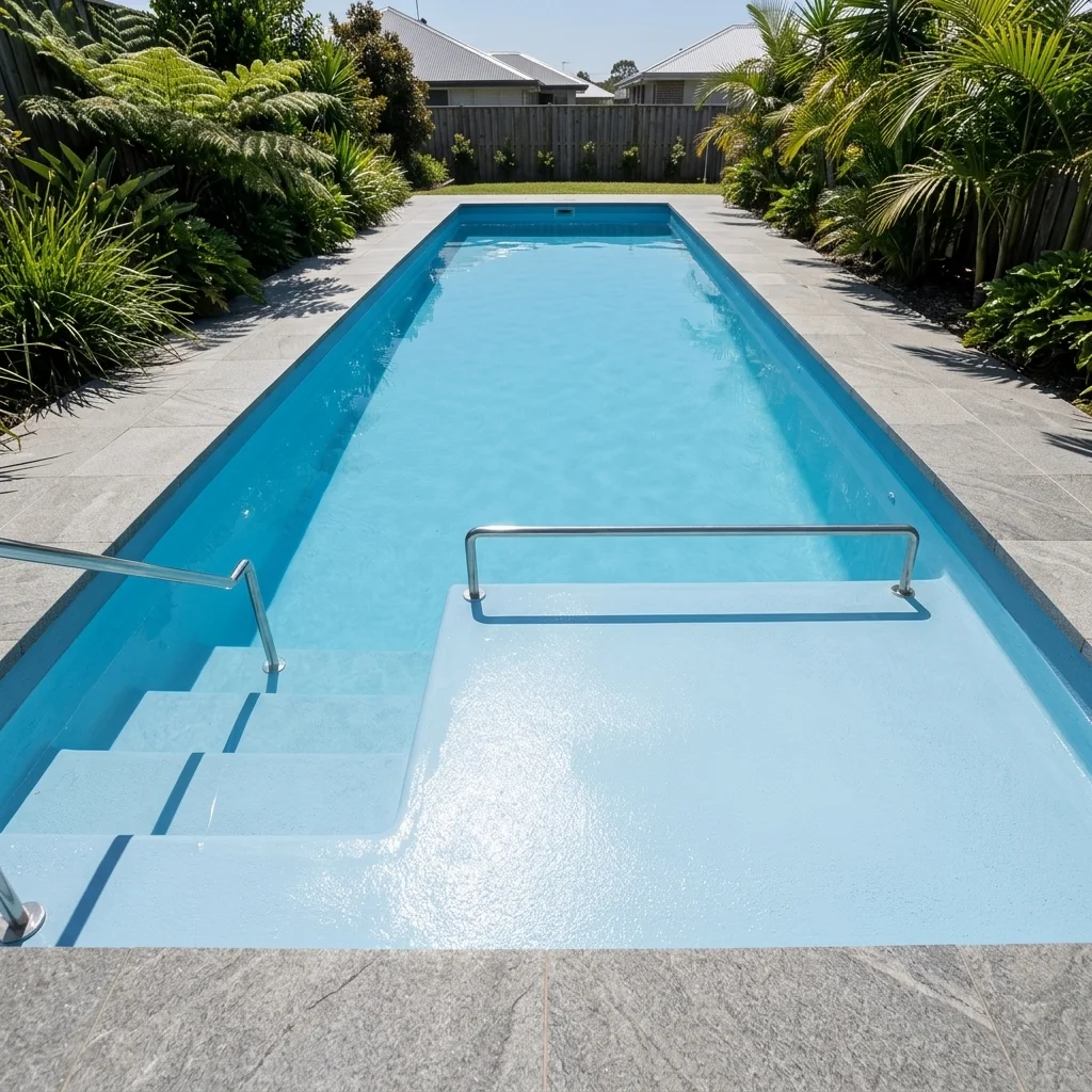 Pool rendering Sydney - freshly rendered concrete pool surface
