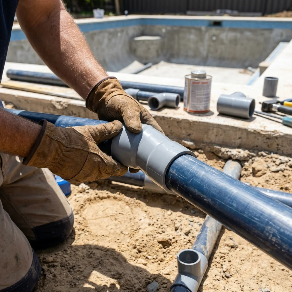Pool plumbing repairs service