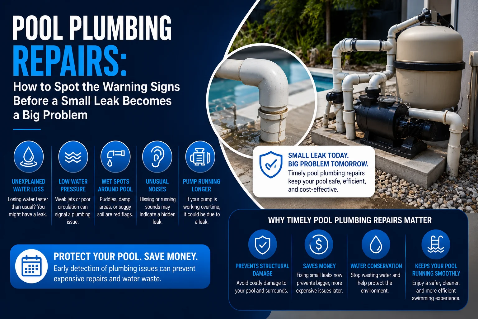 Pool plumbing repairs