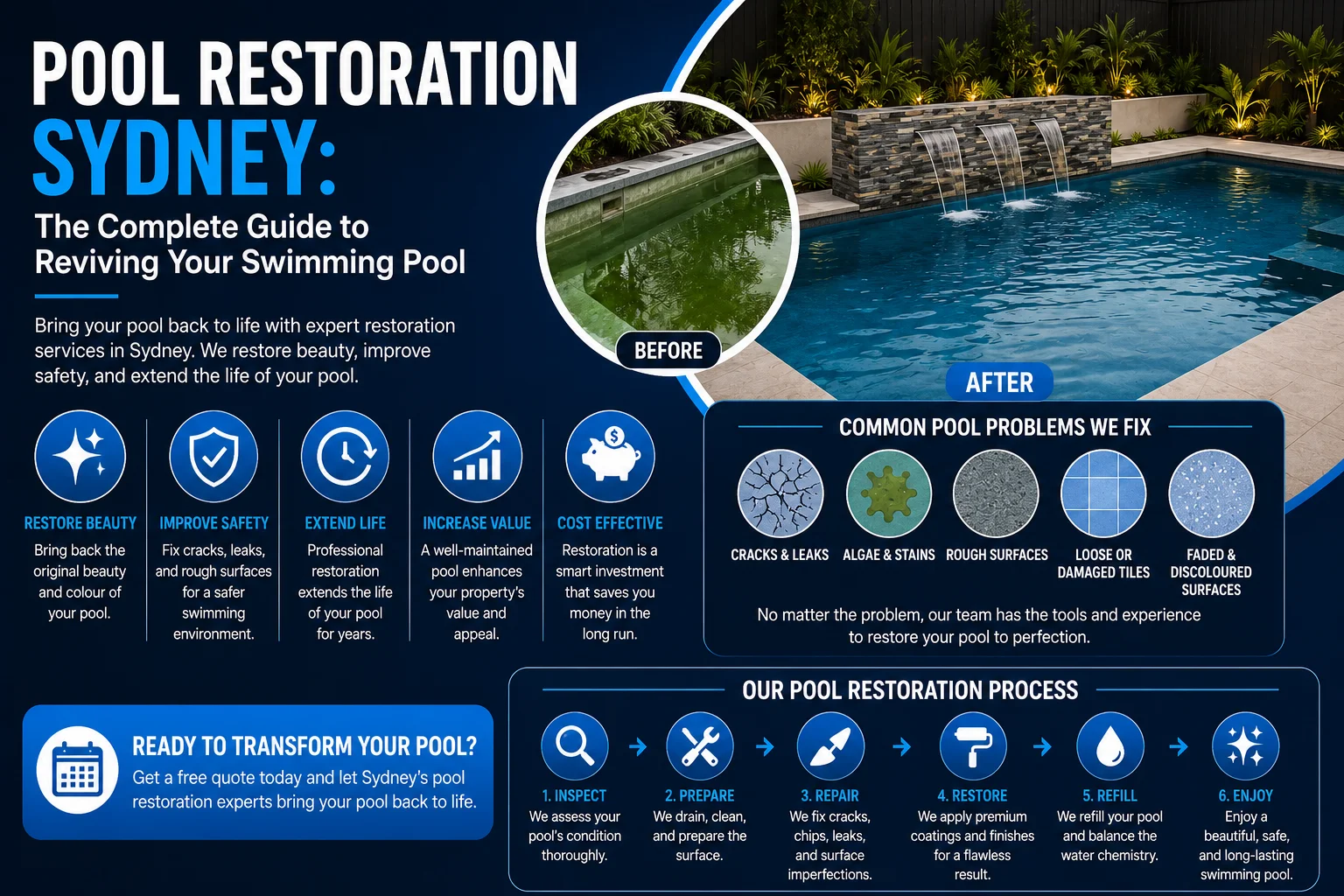 Pool restoration sydney
