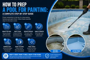 How to prep a pool for painting