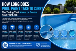 How long does pool paint take to cure