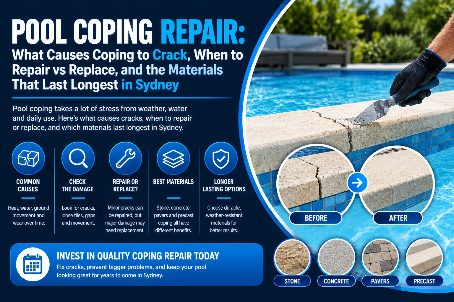 pool coping repair